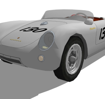 超精细汽车模型 保时捷 550 dean